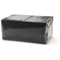 Салфетки бумажные биг-пак 24х24 см 1 слой черные 400 штук Салфетки бумажные биг-пак 24х24 см 1 слой черные 400 штук