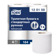 Бумага туалетная TORK 2 слоя 23 метра 4 рул/упак 120158