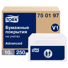 Покрытия бумажные TORK на унитаз 250 шт/упак 750197