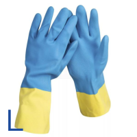 Перчатки латексные хозяйственные двойной цвет L/240 пар ТМ Перчатки латексные хозяйственные двойной цвет L/240 пар ТМ