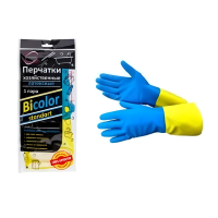 Перчатки латексные BiColor Стандарт р-р L хозяйственные Перчатки латексные BiColor Стандарт р-р L хозяйственные