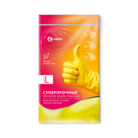 Перчатки хозяйственные латексные СУПЕРПРОЧНЫЕ р-р L ЖЕЛТЫЕ Перчатки хозяйственные латексные СУПЕРПРОЧНЫЕ р-р L ЖЕЛТЫЕ