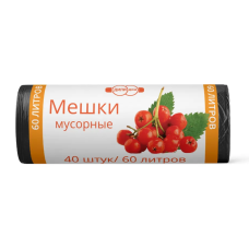 Мешки для мусора 60л ДилиДом 40 шт/рул