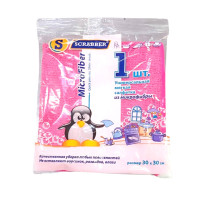 Салфетка микрофибра 30х30 см 200 г/м2 SCRABBER