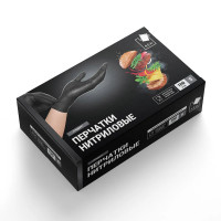 Перчатки одноразовые нитриловые 6.6г текстур. на пальцах Перчатки одноразовые нитриловые 6.6г текстур. на пальцах