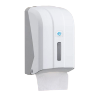 Держатель туалетной бумаги V сложения пластик белый Держатель туалетной бумаги V сложения пластик белый