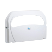 Диспенсер бумажных покрытий на унитаз пластик белый