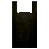 Пакет майка ПНД 30+16x60 Артпласт 11мкм черная 100 штук