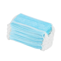 Маска 3-х слойная одноразовая голубая (на резинках) 50 шт Маска 3-х слойная одноразовая голубая (на резинках) 50 шт