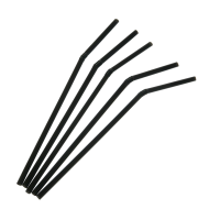 Трубочки для напитков 5х210 мм с изгибом черные 250 шт/упак ПОС17576 Трубочки для напитков 5х210 мм с изгибом черные 250 шт/упак ПОС17576