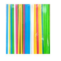 Трубочки для напитков 8х240 мм прямые цветные 250 шт/упак