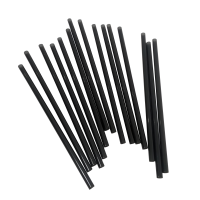 Трубочки для напитков 5х125 мм прямые для мартини чёрные 400 шт/упак ПОС28973