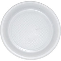 Тарелка одноразовая Д205 пластик бессекционная Идеал 6г 100 шт/упак белый Тарелка одноразовая Д205 пластик бессекционная Идеал 6г 100 шт/упак белый