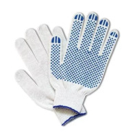 Перчатки х/б 10 кл 5-нитка с ПВХ белые Перчатки х/б 10 кл 5-нитка с ПВХ белые