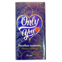 Платочки бумажные ONLI YOU 10*10 3 слоя 10 шт/упак